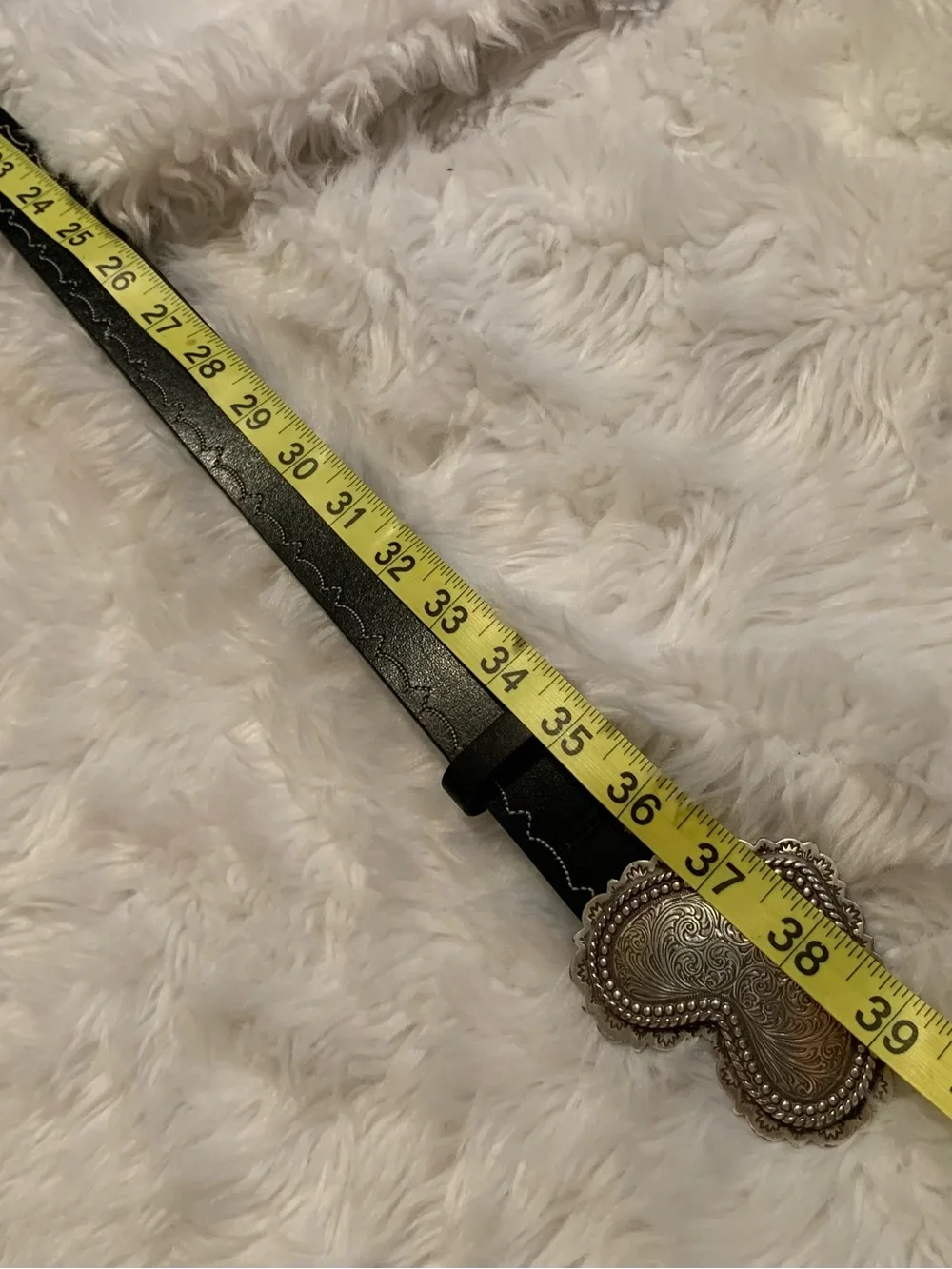 BRIGHTON ladies “Heart of Silver” Vintage belt size Large Gently Preloved